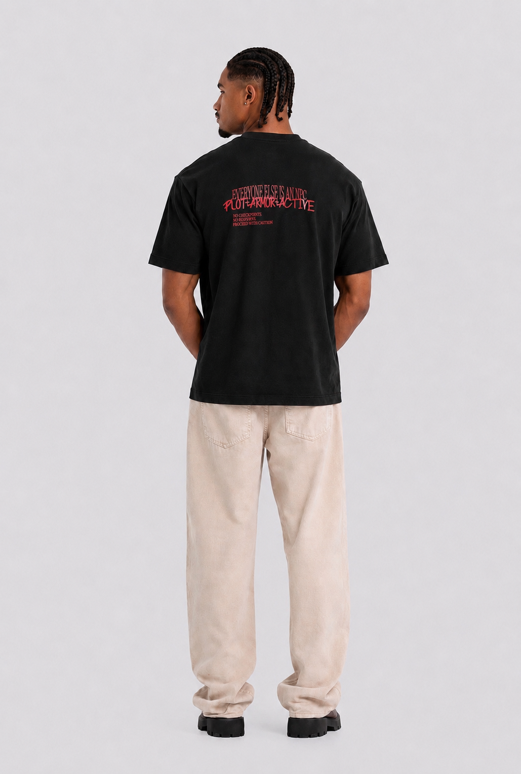 Main Character Syndrome Tee (Black & Red)