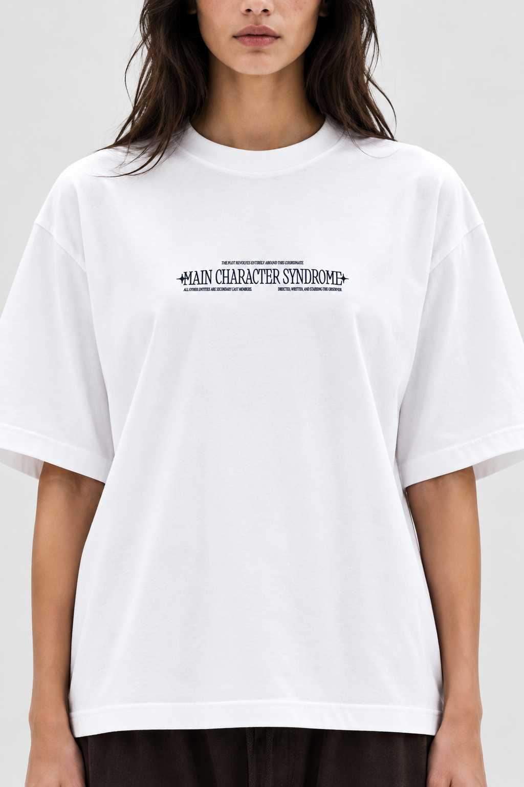 Main Character Syndrome Tee (White & Black)