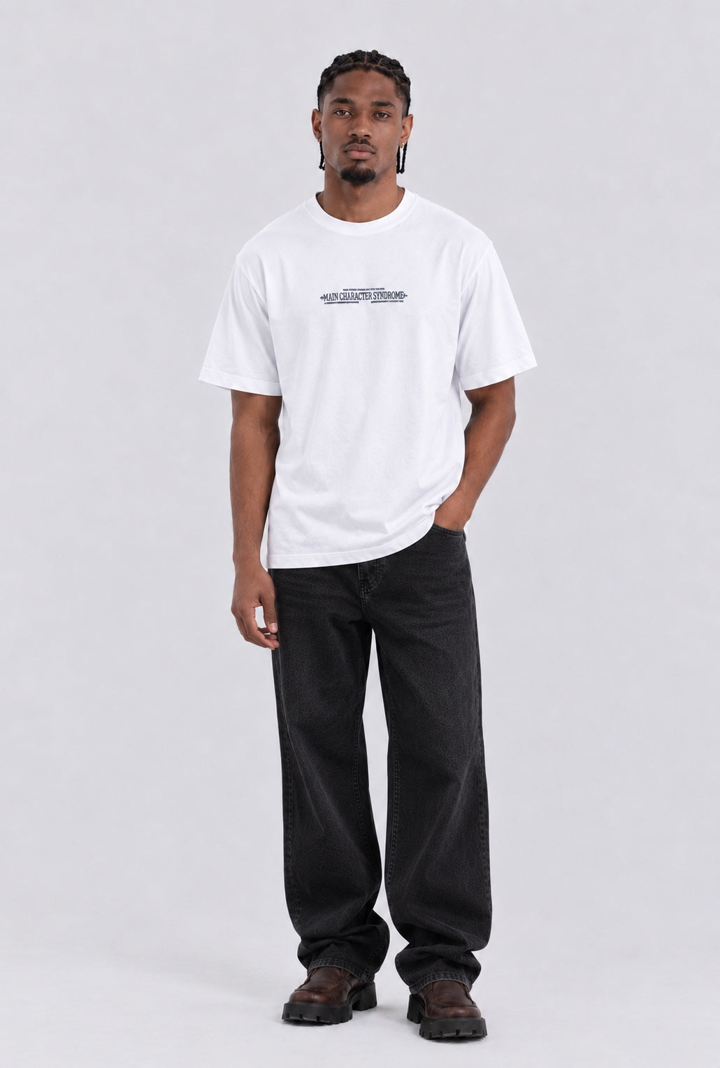 Main Character Syndrome Tee (White & Black)