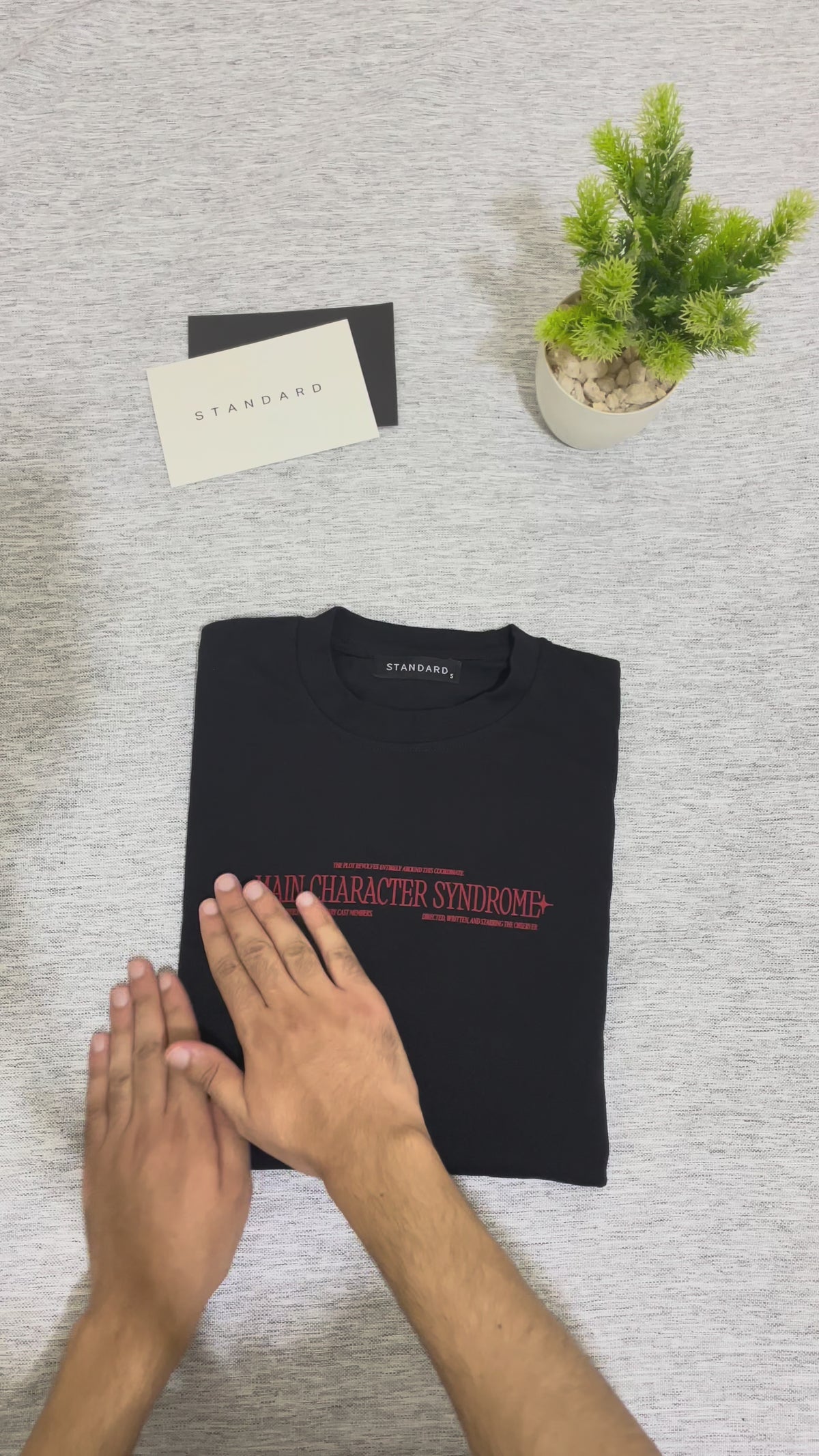Main Character Syndrome Tee (Black & Red)